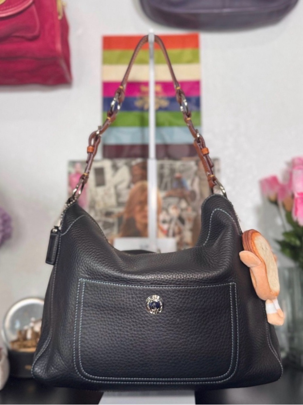 Vintage 2005 Coach Chelsea Hobo Pebbled Leather bag